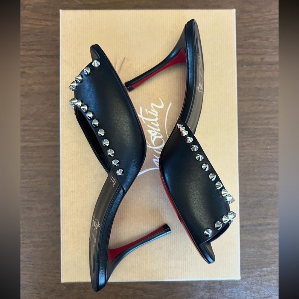 Christian Louboutin Me Dolly 85 Leather Mules - Picture 6 of 8